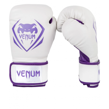 Contender Boxing Gloves - White/Purple